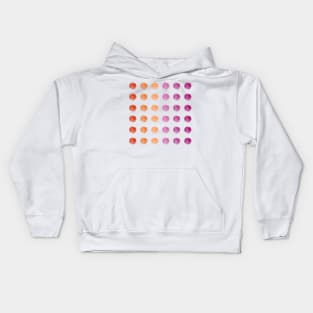 Watercolor Dots - lesbian pride Kids Hoodie